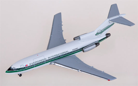 AeroClassics Evergreen for Boeing 727-100C N744EV 1:400 Airplane Pre-built Airliner Model Display