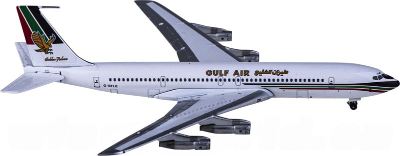 AeroClassics Gulf Air for Boeing 707-300 G-BFLE 1:400 Airplane Pre-built  Airliner Model Display