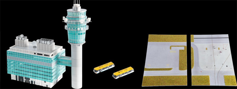 Fantasy Wings Hong Kong Airport Air Traffic Control Tower Set 1:400 Accessory Pre-built  Airliner Model Display