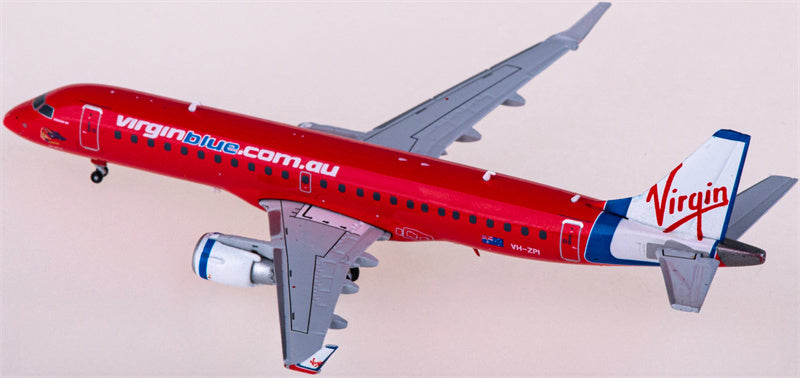 JC Wings Virgin Blue for Embraer ERJ-190AR VH-ZPI 1:400 Airplane Pre-built  Airliner Model Display