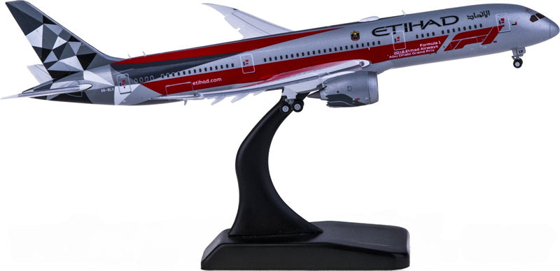 JC Wings Etihad Airways for Boeing 787-9 Dreamliner A6-BLV Flaps Down 1:400 Airplane Pre-built  Airliner Model Display