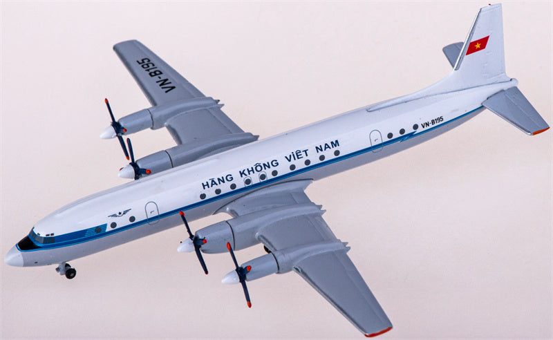 AeroClassics Vietnam Airlines for Ilyushin Il-18 VN-B195 1:400 Airplane Pre-built  Airliner Model Display