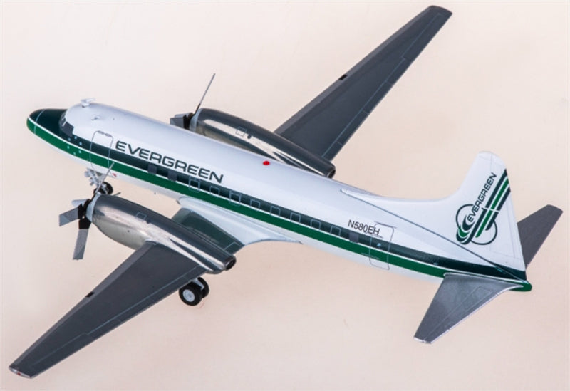 JC Wings Evergreen for Convair CV-580F N580EH 1:200 Aircraft Pre-built  Airliner Model Display