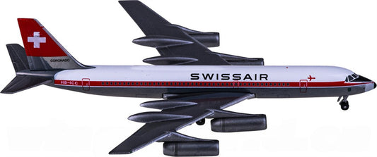Herpa Swissair for Convair 990 HB-ICC 1:500 Aircraft Pre-built  Airliner Model Display