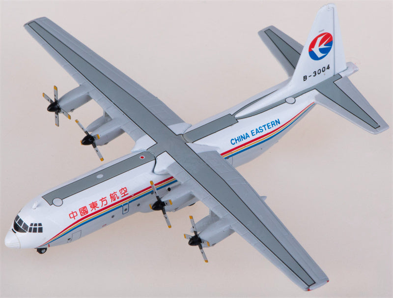 Yu ModeL China Eastern for Lockheed L-100-30 B-3004 1:400 Airplane Pre-built  Airliner Model Display