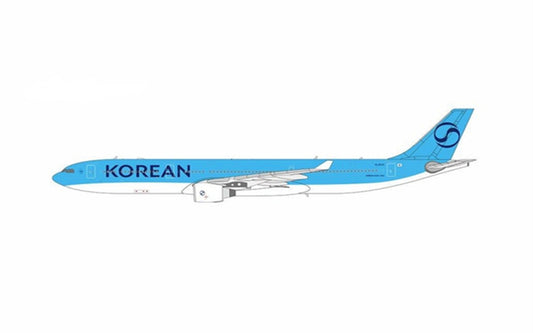 NG Models Korean Air for Airbus A330-300 HL8025 1:400 Airplane Pre-built Airliner Model Display