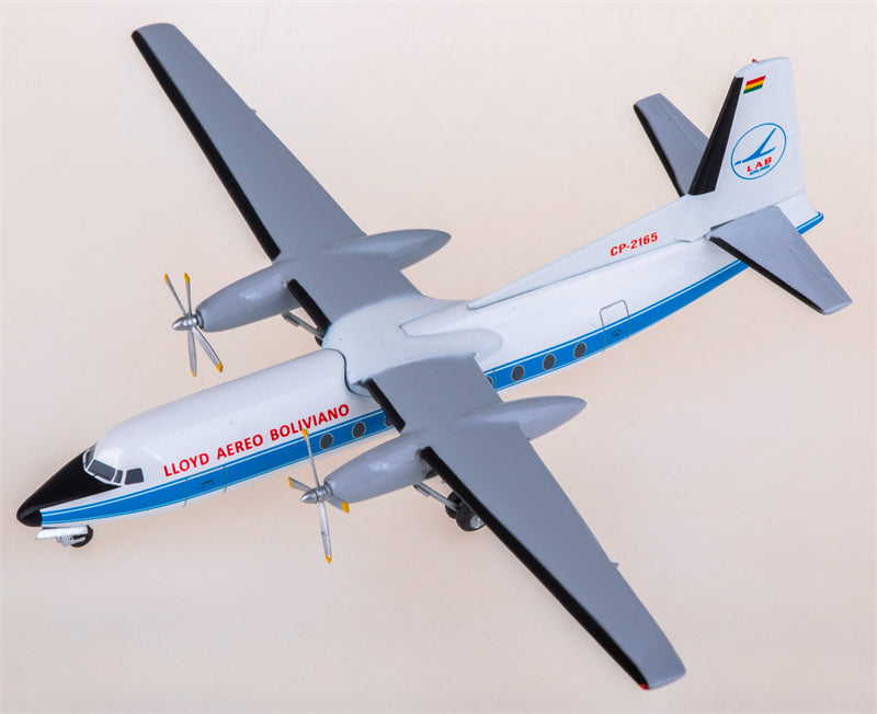 AeroClassics LAB for Bolivian for Fokker F27 Friendship CP-2165 1:200 Airplane Pre-built Airliner Model Display