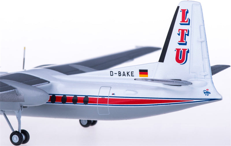 Herpa LTU International for Fokker 27 D-BAKE 1:200 Aircraft Pre-built  Airliner Model Display