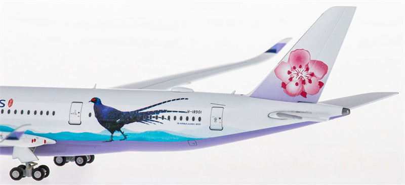 JC Wings China Airlines for Airbus A350-900 B-18901 1:400 Airplane Pre-built  Airliner Model Display