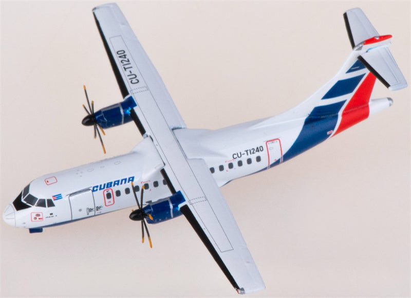 Geminijets Cubana for ATR-42-500 CU-T1240 1:400 Airplane Pre-built  Airliner Model Display