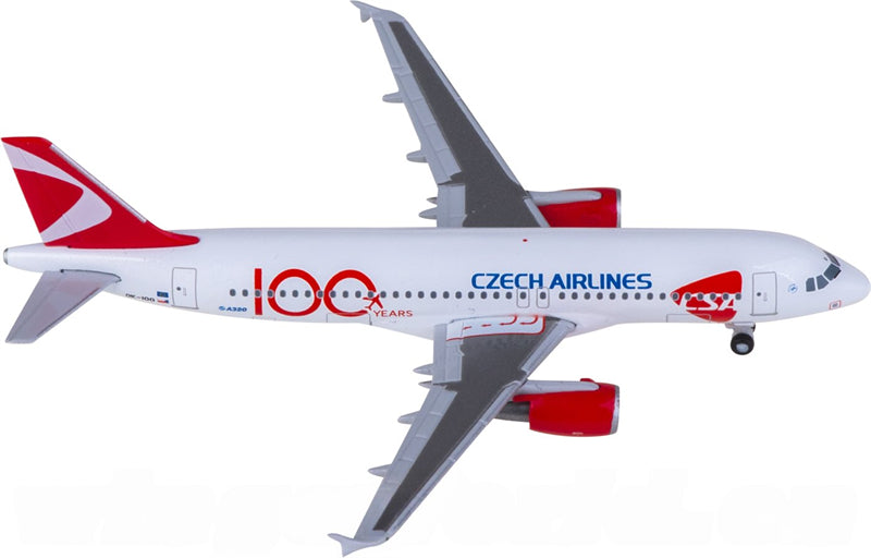 Herpa Czech Airlines for Airbus A320 OK-IOO 1:500 Airplane Pre-built Airliner Model Display