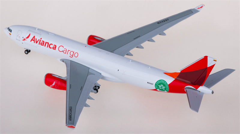 JC Wings Avianca Cargo for Airbus A330-200F N332QT 1:400 Airplane Pre-built Airliner Model Display