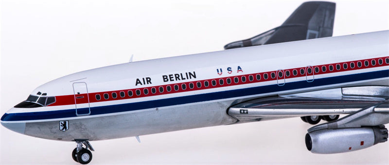 Herpa Air Berlin for Boeing 707-300 N763AB 1:200 Aircraft Pre-built  Airliner Model Display