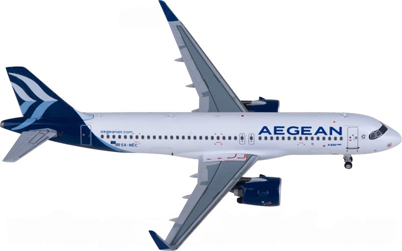 NG Models Aegean Airlines for Airbus A320neo SX-NEC 1:400 Airplane Pre-built  Airliner Model Display