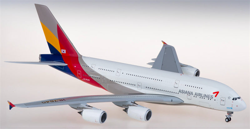 JC Wings Asiana for Airbus A380 HL7640 1:200 Airplane Pre-built  Airliner Model Display