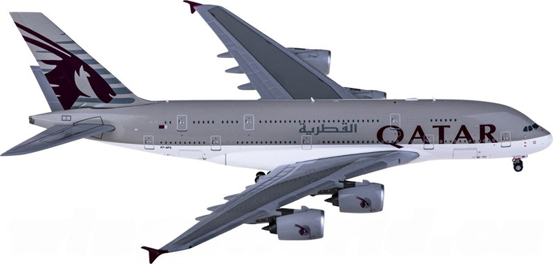 JC Wings Qatar for Airbus A380 A7-APG 1:400 Airplane Pre-built  Airliner Model Display