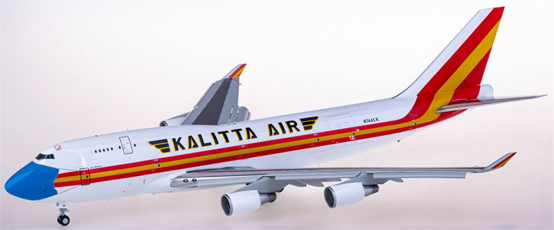 JC Wings Kalitta Air for Boeing 747-400BCF N744CK Flaps Down 1:200 Airplane Pre-built Airliner Model Display