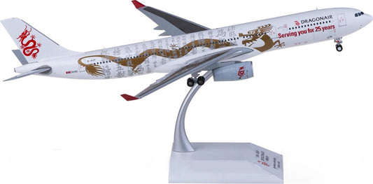 JC Wings Dragonair for Airbus A330-300 B-HYF 1:200 Airplane Pre-built Airliner Model Display