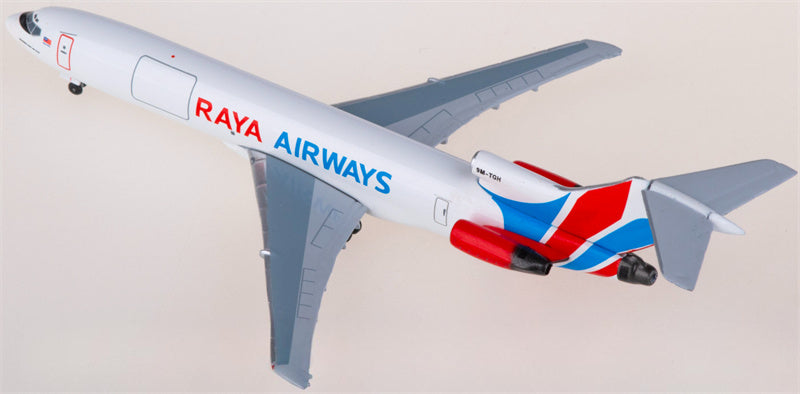 AeroClassics Raya Airways for Boeing 727-200F 9M-TGH 1:400 Airplane Pre-built  Airliner Model Display