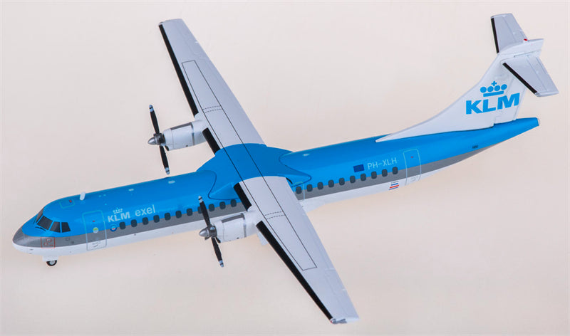 JC Wings KLM for ATR-72-200 PH-XLH 1:200 Airplane Pre-built Airliner Model Display