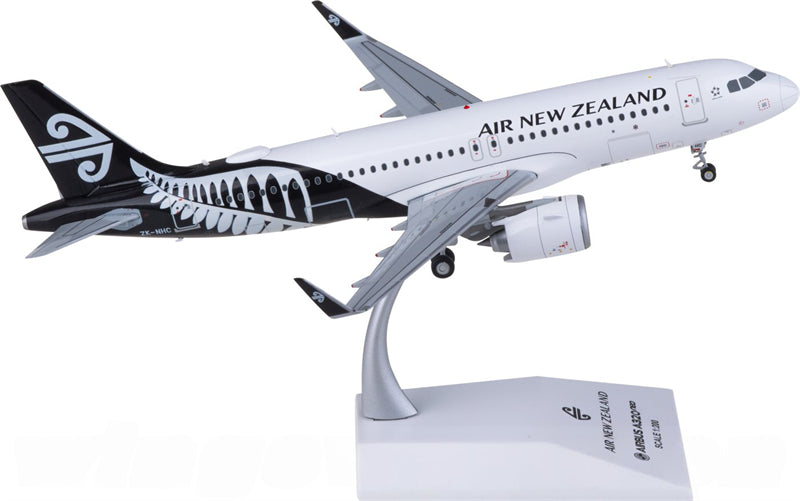 JC Wings Air New Zealand for Airbus A320neo ZK-NHC 1:200 Airplane Pre-built Airliner Model Display