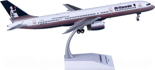 JC Wings Britannia for Boeing 757-200 G-BYAI 1:200 Airplane Pre-built Airliner Model Display
