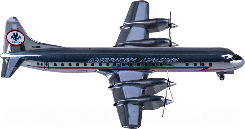 Geminijets American Airlines for Lockheed L-188A for Electra N6118A 1:400 Airplane Pre-built  Airliner Model Display