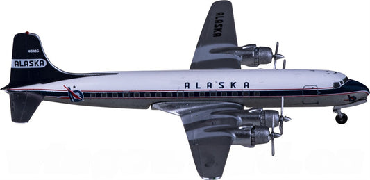 AeroClassics Alaska Airlines for Douglas DC-6 N6118C 1:400 Aircraft Pre-built  Airliner Model Display