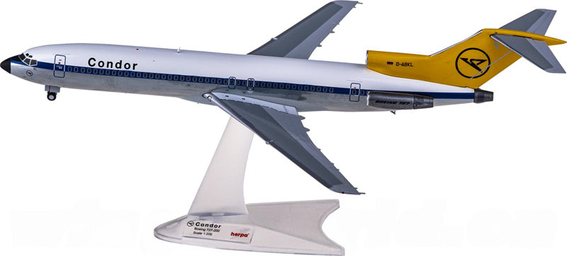 Herpa Condor for Boeing 727-200 D-ABKL 1:200 Aircraft Pre-built  Airliner Model Display