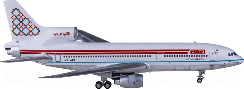 NG Models Royal Jordanian Airlines for Lockheed L-1011-500 JY-AGA 1:400 Aircraft Pre-built  Airliner Model Display