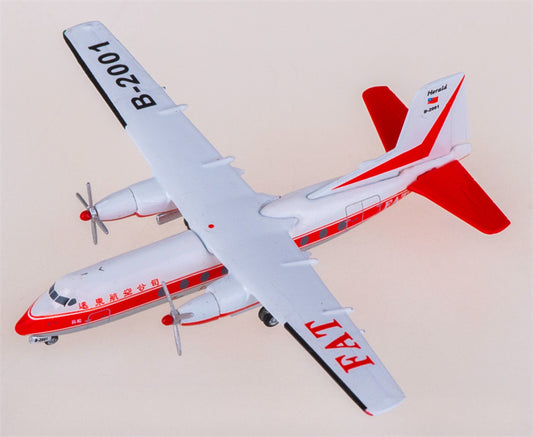 Yu ModeL FAT for Handley Page for HPR 7 for Dart Herald B-2001 1:400 Airplane Pre-built Airliner Model Display