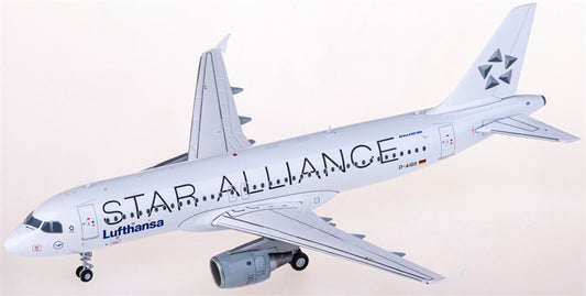 JC Wings Lufthansa for Airbus A320 D-AIQS Star Alliance 1:200 Airplane Pre-built Airliner Model Display