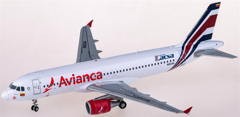 JC Wings Avianca for Airbus A320 N821AV 1:200 Airplane Pre-built Airliner Model Display