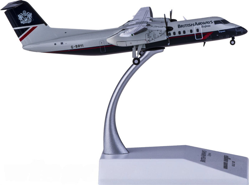 JC Wings British Airways for Bombardier for Dash 8 Q300 G-BRYI 1:200 Aircraft Pre-built  Airliner Model Display