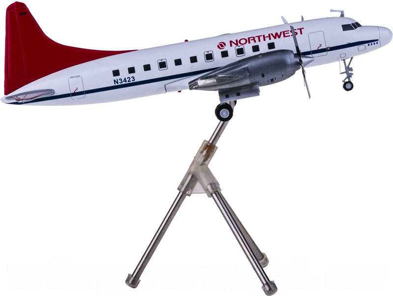 Geminijets Northwest Airlines for Convair CV-580 N3423 1:200 Airplane Pre-built  Airliner Model Display