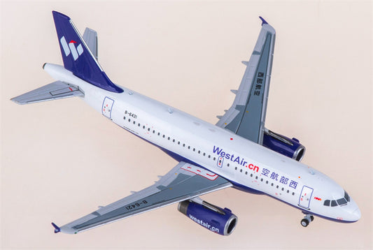 NG Models West Air for Airbus A319 B-6421 1:400 Airplane Pre-built  Airliner Model Display