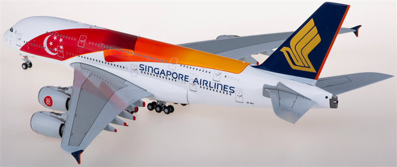 JC Wings Singapore Airlines for Airbus A380 9V-SKJ 1:200 Airplane Pre-built  Airliner Model Display