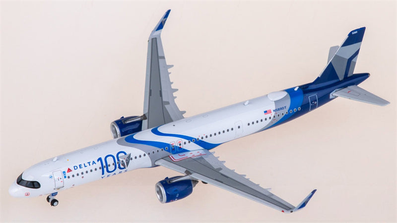 Phoenix Delta Airlines for Airbus A321neo N589DT 1:400 Airplane Pre-built  Airliner Model Display
