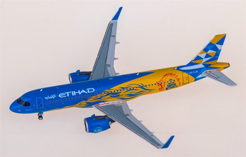 NG Models Etihad Airways for Airbus A320neo A6-EJB 1:400 Airplane Pre-built  Airliner Model Display