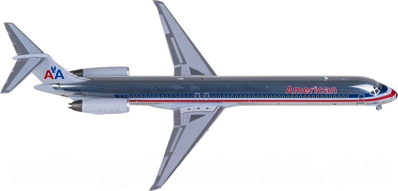 NG Models American Airlines for McDonnell Douglas MD-82 N236AA 1:400 Airplane Pre-built  Airliner Model Display