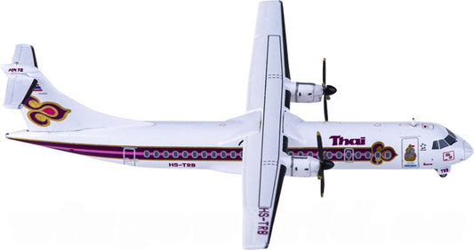 JC Wings Thai Airways for ATR-72 HS-TRB 1:400 Airplane Pre-built  Airliner Model Display