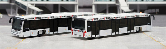 Fantasy Wings Swissport Airport Bus Set 1:200 Accessory Pre-built  Airliner Model Display