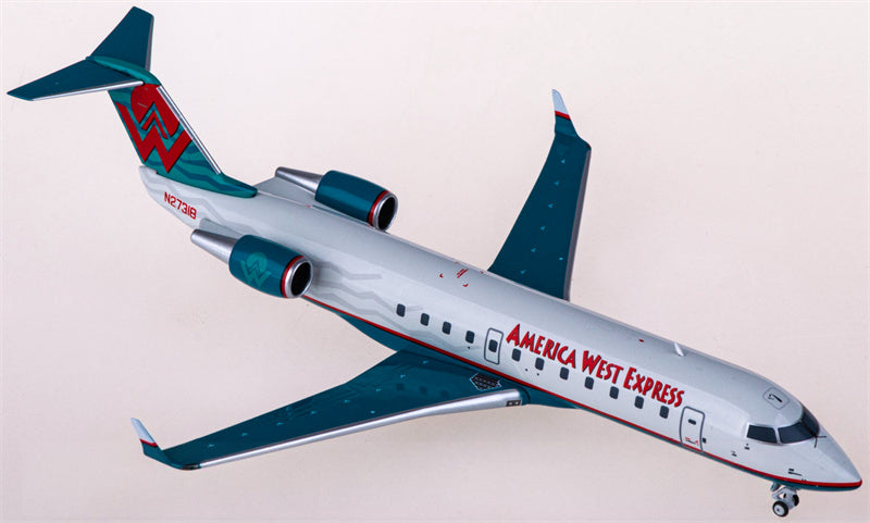 NG Models America West Express Airlines for Bombardier CRJ200LR N27318 1:200 Airplane Pre-built  Airliner Model Display