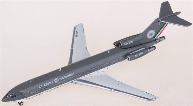 Geminijets Mexican Federal Police for Boeing 727-200 XC-NPF 1:400 Airplane Pre-built  Airliner Model Display