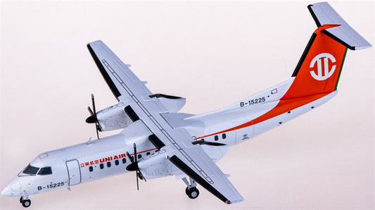 JC Wings UNI Air for Bombardier for Dash 8-300 B-15225 1:200 Aircraft Pre-built  Airliner Model Display