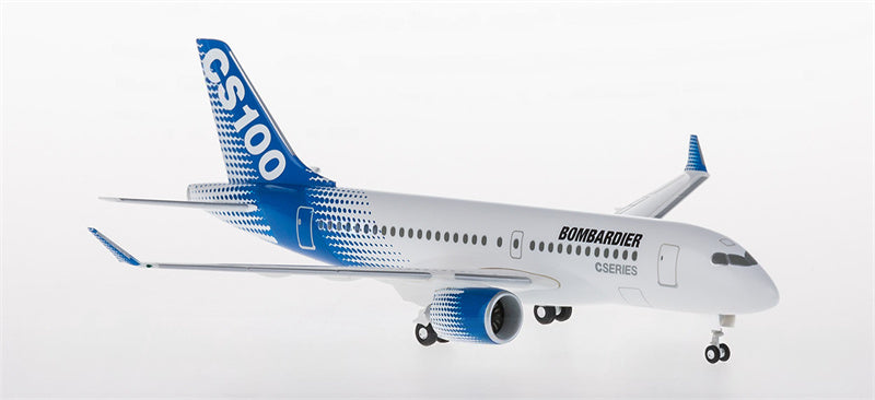 Hogan Bombardier CS100 House Colour 1:200 Aircraft Pre-built  Airliner Model Display