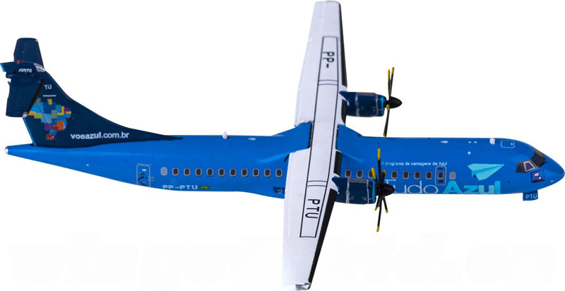 JC Wings Azul for ATR-72-500 PP-PTU 1:400 Airplane Pre-built  Airliner Model Display