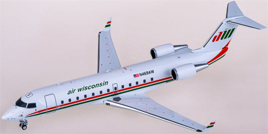 NG Models Air Wisconsin for Bombardier CRJ200LR N469AW 1:200 Airplane Pre-built Airliner Model Display