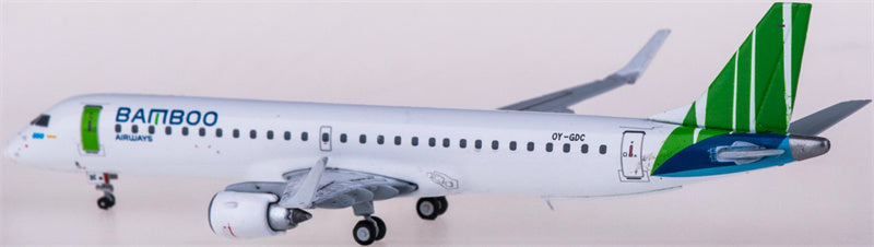 JC Wings Bamboo Airways for Embraer ERJ-190-200LR OY-GDC 1:400 Airplane Pre-built  Airliner Model Display