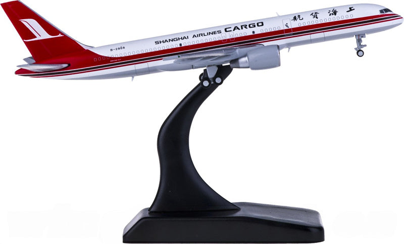 JC Wings Shanghai Airlines Cargo for Boeing 757-200F B-2808 1:400 Airplane Pre-built  Airliner Model Display